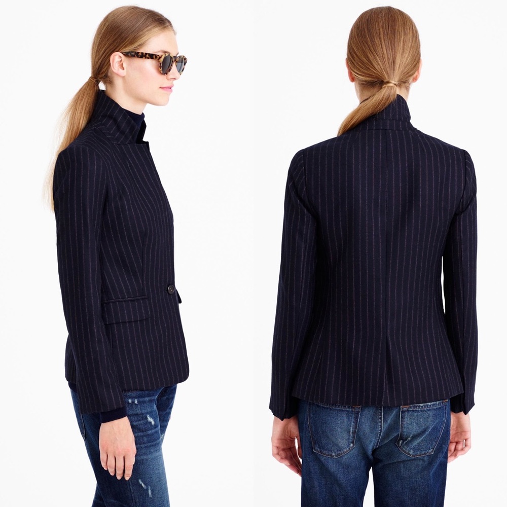 J. Crew Regent wool pinstripe blazer 6p